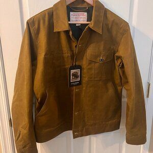 NWT Filson Tin Cloth Short Lined Cruiser Jacket, Waxed Jacket - Size Large